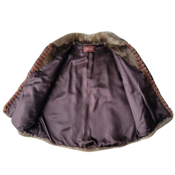 Lucchese Rabbit Fur Vest Size 14 - Picture 3 of 6